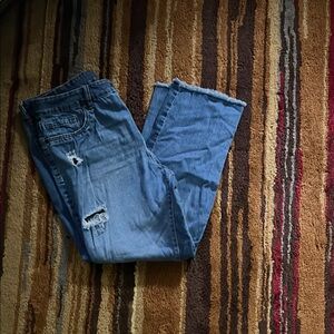 d. jeans Blue Boyfriend Distressed Jeans